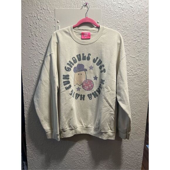 Super Mrkt. Ghouls Just Wanna Have Fun Halloween Crewneck Woman’s Size M/L - Picture 1 of 12